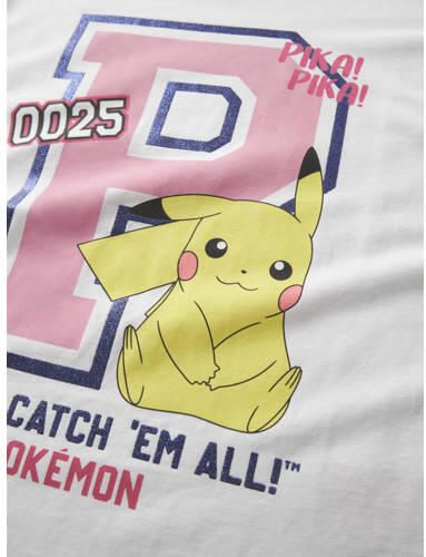 NAME IT KIDS Pokemon T-shirt wit Meisjes Stretchkatoen Ronde hals Printopdruk - Foto 4