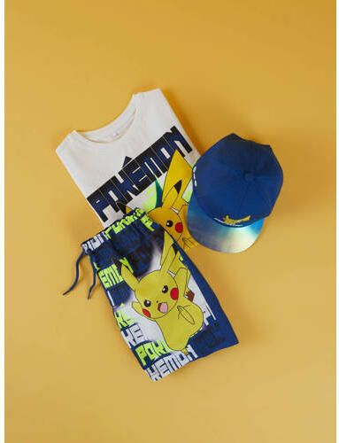 Name it KIDS Pokemon zwemshort NKMMAKHI met printopdruk blauw Jongens Polyester 152 - Foto 3