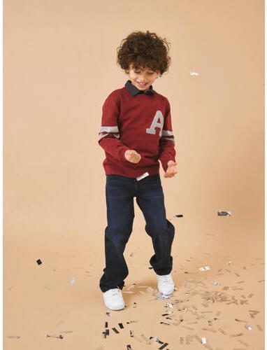 Name it KIDS polo NKMRUSIMMA donkerblauw Jongens Katoen Polokraag Effen 122 128 - Foto 3