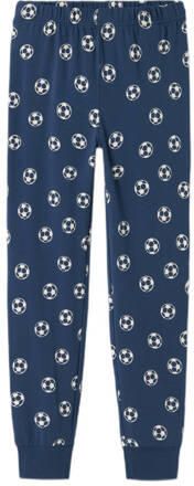 Name it KIDS pyjama NKMNIGHTSET FOOTBALL donkerblauw wit Jongens Stretchkatoen Ronde hals 158 164 - Foto 4