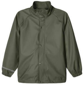 Name it KIDS regenpak Kaki Groen Meisjes Polyester Capuchon Effen 146 - Foto 2