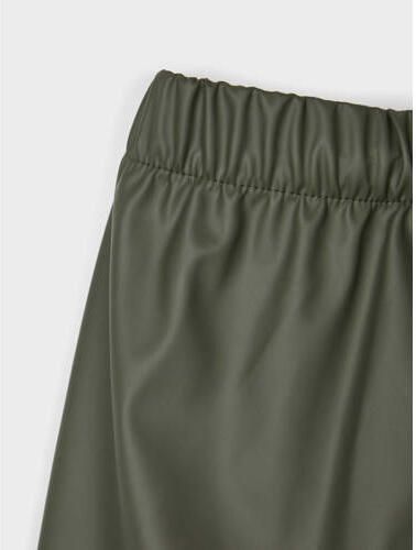 Name it KIDS regenpak Kaki Groen Meisjes Polyester Capuchon Effen 146