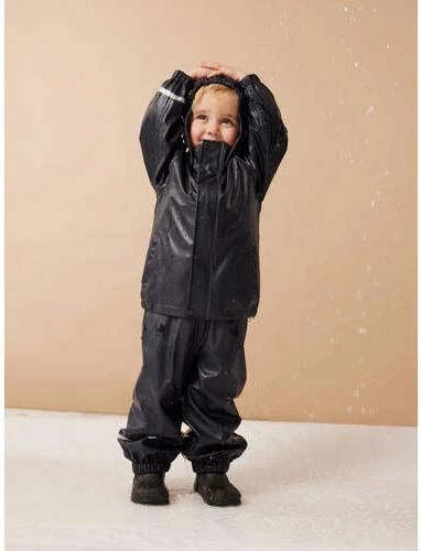 Name it KIDS regenpak Zwart Meisjes Polyester Capuchon Effen 104 - Foto 5