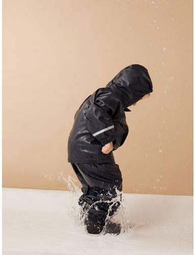 Name it KIDS regenpak Zwart Meisjes Polyester Capuchon Effen 104 - Foto 4