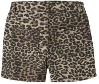 NAME IT KIDS regular casual short bruin Korte broek Meisjes Katoen Dierenprint - Foto 5