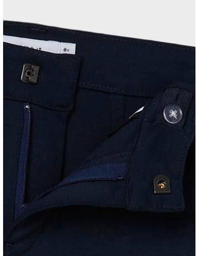 Name it KIDS regular fit broek NMMSILAS donkerblauw Jongens Viscose Effen 128 - Foto 3
