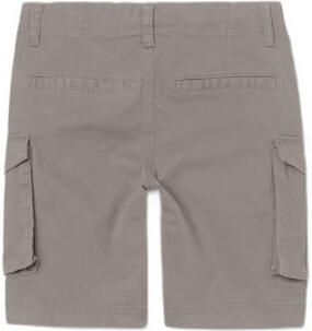 Name it KIDS regular fit cargo short NKMRYAN grijs Korte broek Stretchkatoen 140