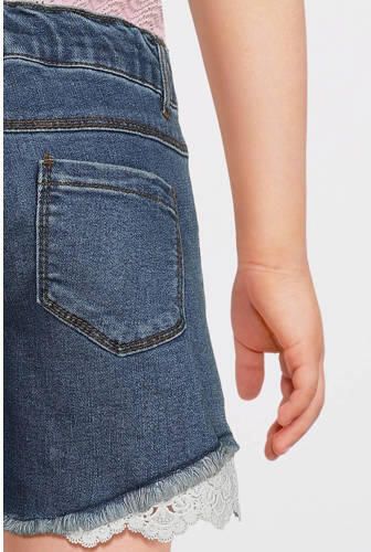 Name it KIDS regular fit denim short NKFSALLI dark blue denim Blauw Meisjes Stretchdenim 128 - Foto 11