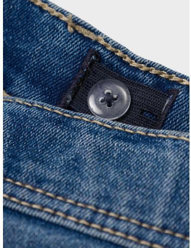 Name it KIDS regular fit denim short NKMRYAN dark blue denim Korte broek Blauw 116