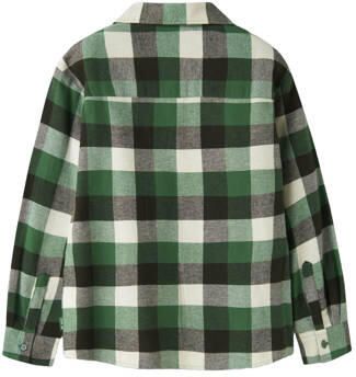 NAME IT KIDS regular fit geruite overshirt groen Overhemd Jongens Katoen Klassieke kraag - Foto 4