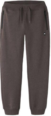 NAME IT KIDS regular fit joggingbroek donkerbruin Jongens Sweat Effen - Foto 3