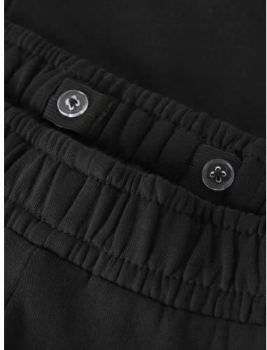 NAME IT KIDS regular fit joggingbroek met tekst zwart Jongens Sweat Tekst - Foto 3