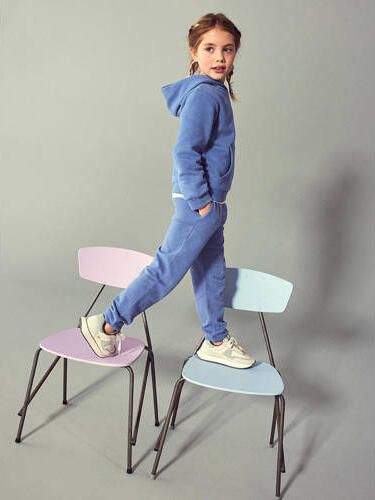 Name it KIDS regular fit joggingbroek NKFLENA met biologisch katoen blauw Meisjes Katoen (biologisch) 134 - Foto 3