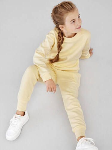 Name it KIDS regular fit joggingbroek NKFLENA met biologisch katoen geel Meisjes Katoen (biologisch) 116 - Foto 3