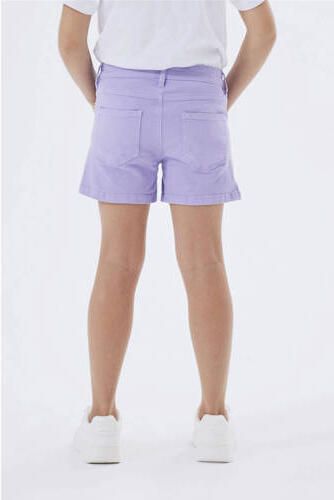 Name it KIDS regular fit short NKFROSE lila Korte broek Paars Stretchkatoen 104 - Foto 3