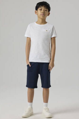 NAME IT KIDS regular fit sweatshort NKMVERMO donkerblauw Jongens Katoen - Foto 3