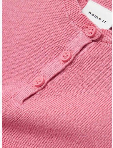 Name it KIDS ribgebreid singlet NKFFILISA felroze Top Meisjes Viscose Ronde hals 122 128