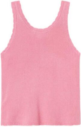 Name it KIDS ribgebreid singlet NKFFILISA felroze Top Meisjes Viscose Ronde hals 122 128 - Foto 2