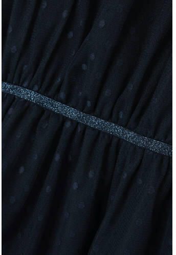 Name it KIDS semi-transparante jurk zwart Meisjes Polyester Ronde hals 104