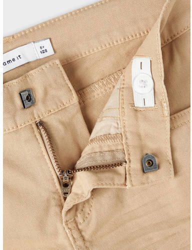 Name it KIDS short NKMSOFUS beige Korte broek Jongens Stretchkatoen Effen 128 - Foto 3