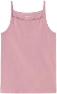 Name It Hemd NKFSTRAP voor meisjes met bloemenprint in 2-pack bedrukt casual regular fit katoenmix ronde hals (set 2 stuks) - Foto 5