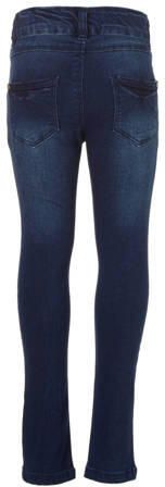 Name it KIDS skinny fit jeans NKFPOLLY dark denim Blauw Meisjes Stretchdenim (duurzaam) 110 - Foto 4