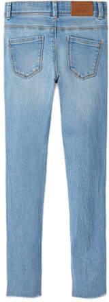 Name it KIDS skinny jeans NKFPOLLY light blue denim Blauw Meisjes Stretchdenim 122 - Foto 4
