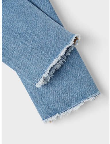 Name it KIDS skinny jeans NKFPOLLY light blue denim Blauw Meisjes Stretchdenim 122 - Foto 2