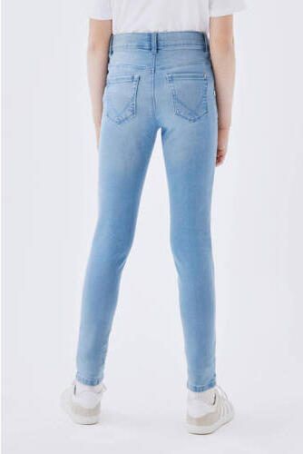 Name it KIDS skinny jeans NKFPOLLY light denim Blauw Meisjes Stretchdenim 116 - Foto 4