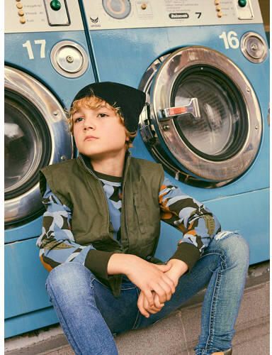 Name it KIDS skinny jeans NKMPETE medium blue denim Blauw Jongens Stretchdenim 128 - Foto 4