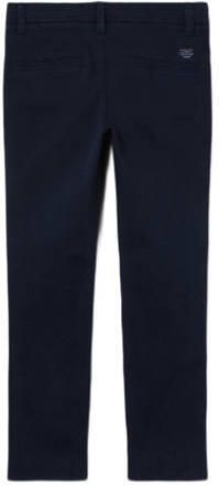 Name it KIDS slim fit broek NKMSILAS donkerblauw Jongens Stretchkatoen 116 - Foto 2
