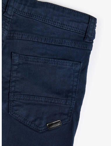 Name it KIDS slim fit broek NKMTHEO donkerblauw Jongens Stretchkatoen Effen 104 - Foto 3