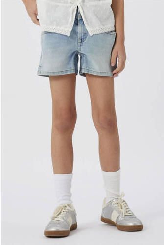 Name it KIDS slim fit denim short NKFSALLI light blue denim Korte broek Blauw Meisjes Stretchdenim 146