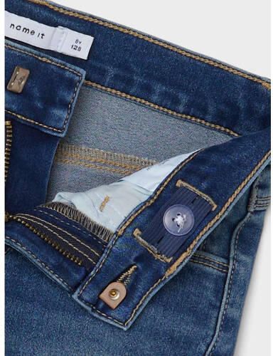 Name it KIDS slim fit denim short NKFSALLI medium blue denim Blauw Meisjes Stretchdenim 164 - Foto 2