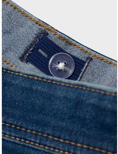 Name it KIDS slim fit denim short NKMSILAS medium blue denim Blauw Jongens Stretchdenim 146
