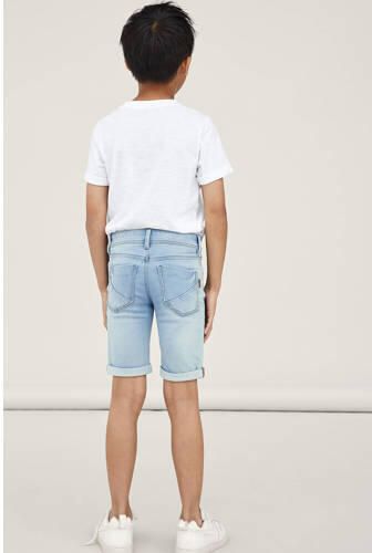 NAME IT KIDS slim fit jeans bermuda NKMSOFUS light denim Korte broek Blauw Jongens Stretchkatoen - Foto 6