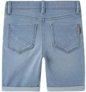 Name it KIDS slim fit jeans bermuda NKMSOFUS light denim short Blauw Jongens Stretchdenim 140 - Foto 3