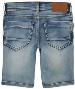 Name it KIDS slim fit jeans bermuda NKMTHEO stonewashed Denim short Blauw Jongens Stretchdenim 104 - Foto 5