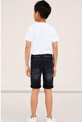 Name it KIDS slim fit jeans bermuda NKMTHEO zwart Denim short Jongens Stretchdenim 140 - Foto 5