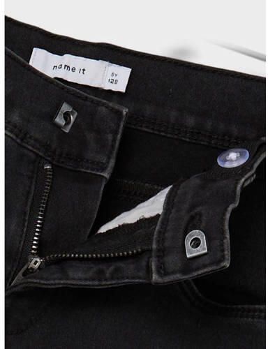 Name it KIDS slim fit jeans NKMROBIN black denim Zwart Jongens Stretchdenim 128 - Foto 3