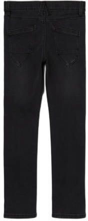 Name it KIDS slim fit jeans NKMROBIN black denim Zwart Jongens Stretchdenim 128 - Foto 2