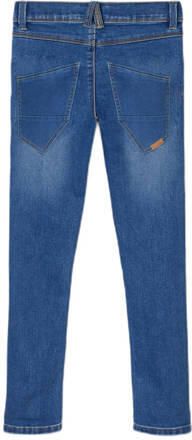 Name it KIDS slim fit jeans NKMROBIN medium blue denim Blauw Jongens Stretchdenim 146 - Foto 3