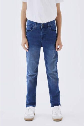 Name it KIDS slim fit jeans NKMROBIN medium blue denim Blauw Jongens Stretchdenim 104