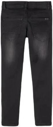 Name it KIDS slim fit jeans NKMROBIN zwart Jongens Stretchdenim Effen 104 - Foto 10