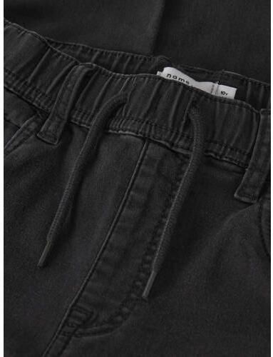 NAME IT KIDS slim fit jeans NKMROBIN zwart Jongens Stretchdenim Effen - Foto 9