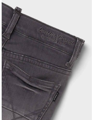 Name it KIDS slim fit jeans NKMTHEO grijs stonewashed Jongens Viscose Effen 128 - Foto 2