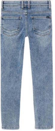 Name it KIDS slim fit jeans NKMTHEO light blue denim Blauw Jongens Stretchdenim 146 - Foto 3