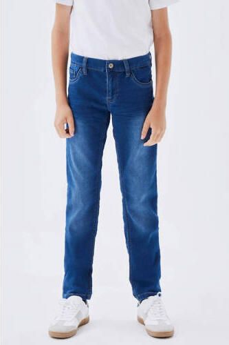 NAME IT KIDS slim fit jeans NKMTHEO medium blue denim Blauw Jongens Stretchkatoen - Foto 7