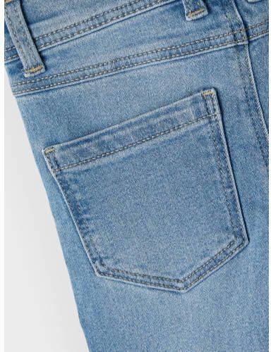 Name it KIDS slim fit jeans NKMTHEO XSLIM JEANS 1090-IO NOOS light blue denim Blauw Jongens Stretchdenim 104 - Foto 3