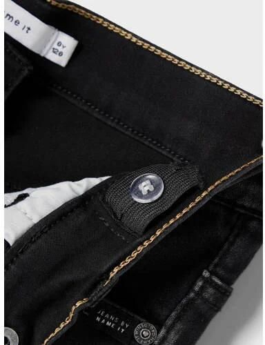 Name it KIDS slim fit jeans NKMTHEO zwart Blauw Jongens Viscose Effen 128 - Foto 2